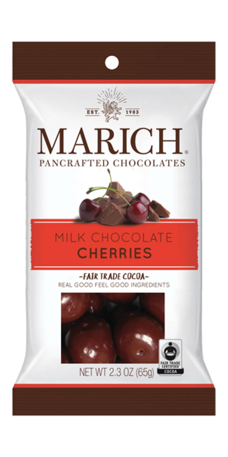 slide 1 of 1, MARICH Milk Chocolate Cherries, 2.3 oz