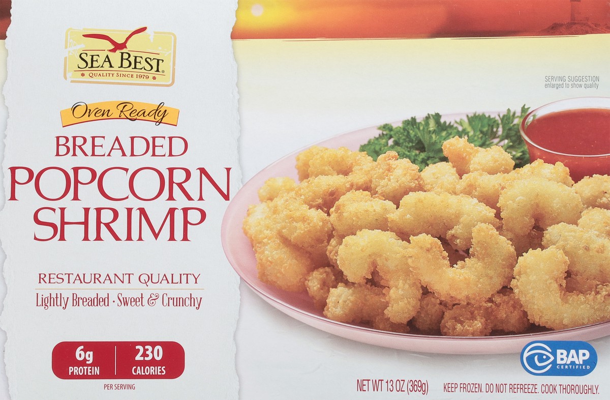 slide 6 of 15, Sea Best Breaded Popcorn Shrimp 13 oz, 13 oz