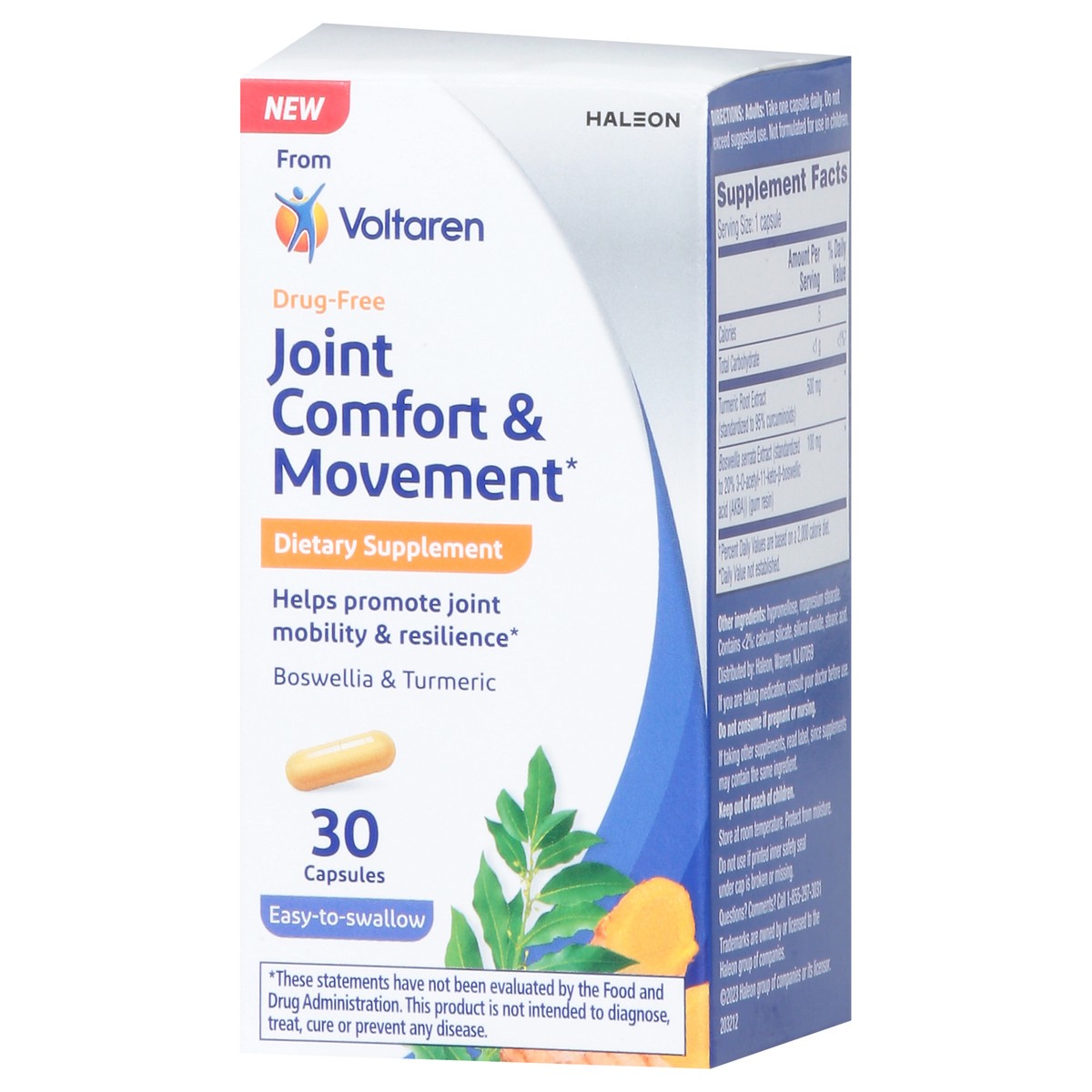 slide 7 of 15, Voltaren Joint Comfort + Movement Dietary Supplement from Voltaren – 30 Count, 30 ct