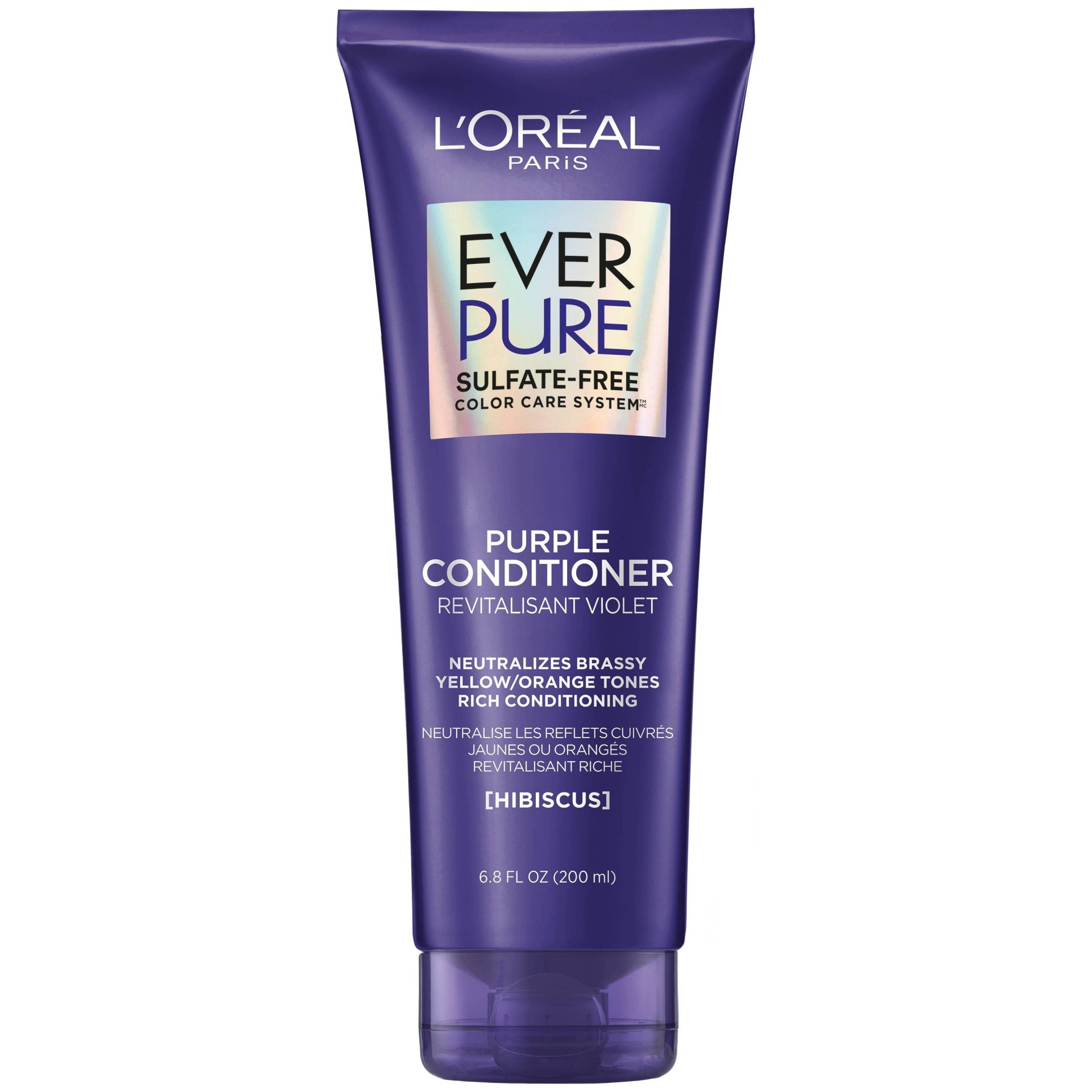 L Or al Everpure Brass Toning Purple Sulfate Free Conditioner 6 8 Oz l-or-al-everpure-brass-toning-purple-sulfate-free-conditioner-6-8-oz