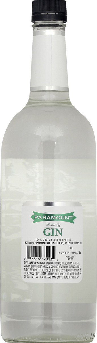 slide 3 of 6, Paramount London Dry Gin 1L Bottle, 1 liter