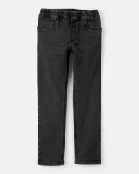 Boys Tapered Denim Jeans - Black Black 7