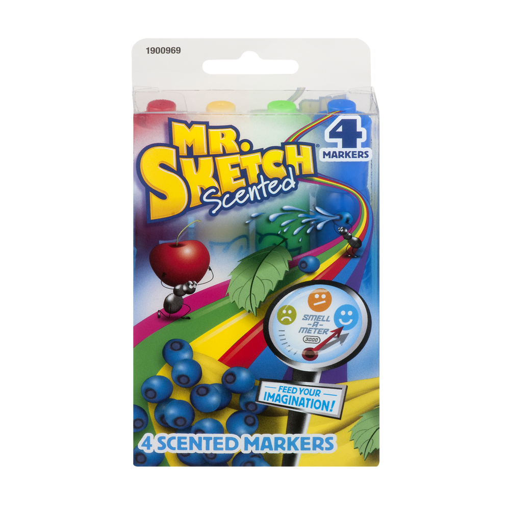 slide 1 of 1, Mr. Sketch Scented Chisel Tip Markers, 4 ct