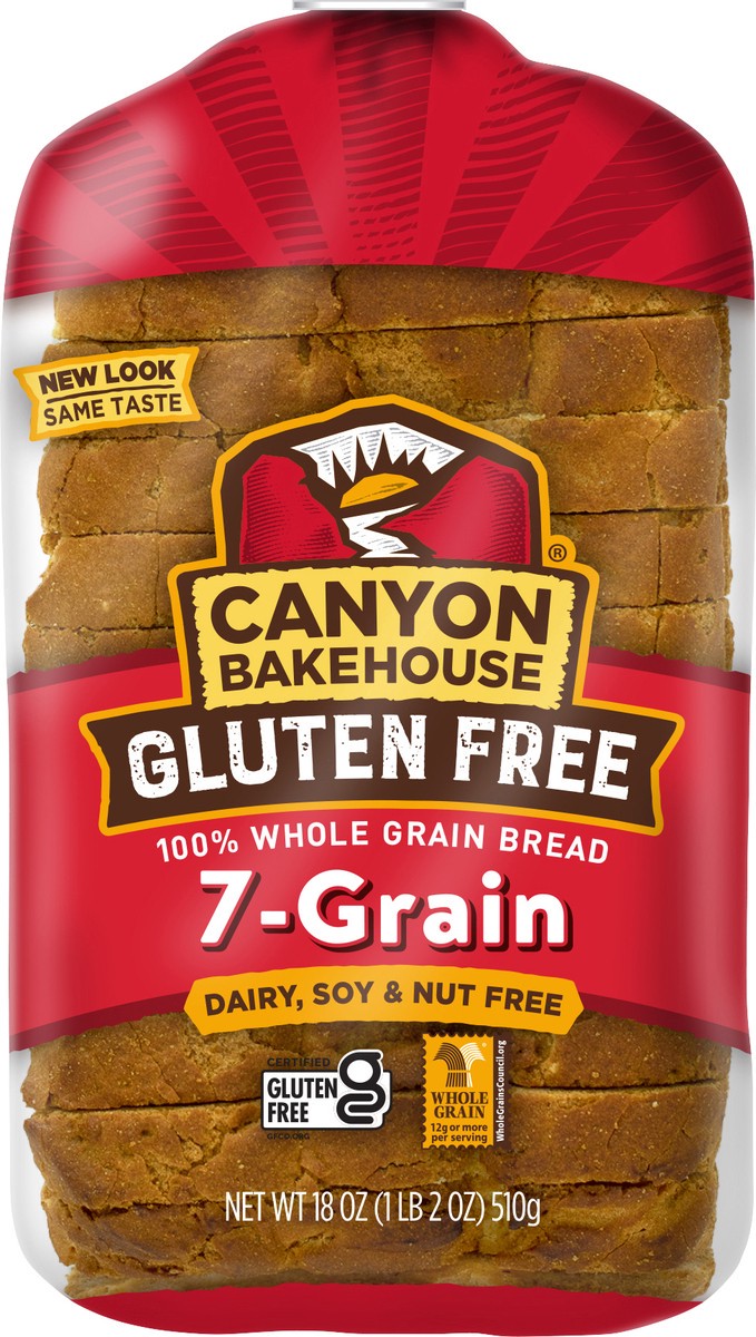 slide 7 of 7, Canyon Bakehouse Gluten Free 7-grain Bread, 18 oz