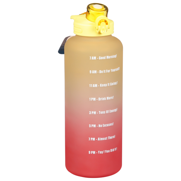 Primula Motivational Water Bottle, Coral Ombre, 64 ounce 1 ct