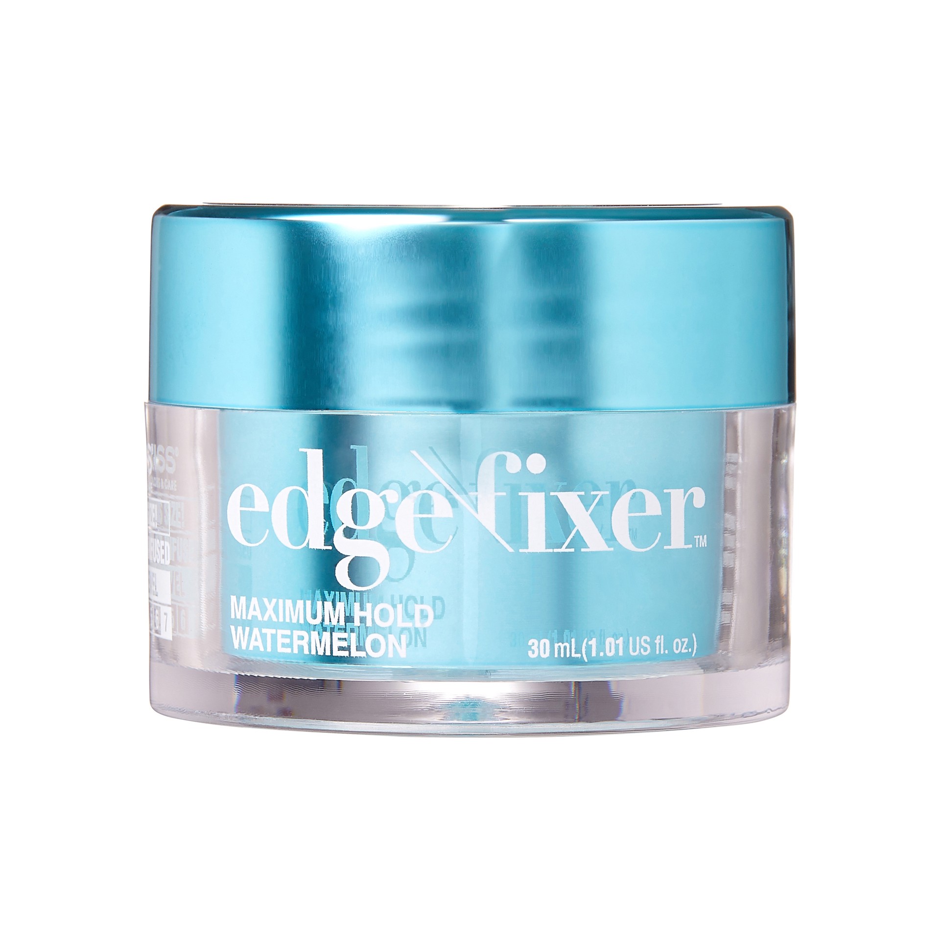 slide 2 of 5, KISS Colors & Care Edge Fixer Maximum Hold with Biotin, Watermelon, 1.01 fl oz, 1 cnt