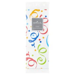 Hallmark Tissue Paper, Multicolor Streamers on White