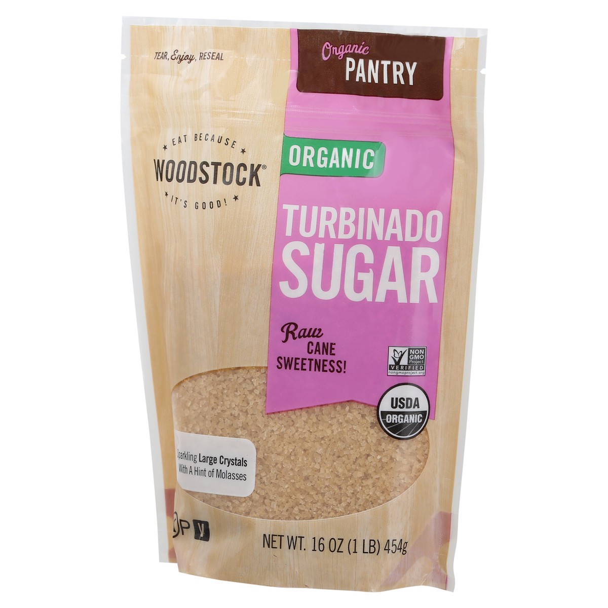 slide 9 of 12, Woodstock Organic Turbinado Sugar 16 oz, 16 oz