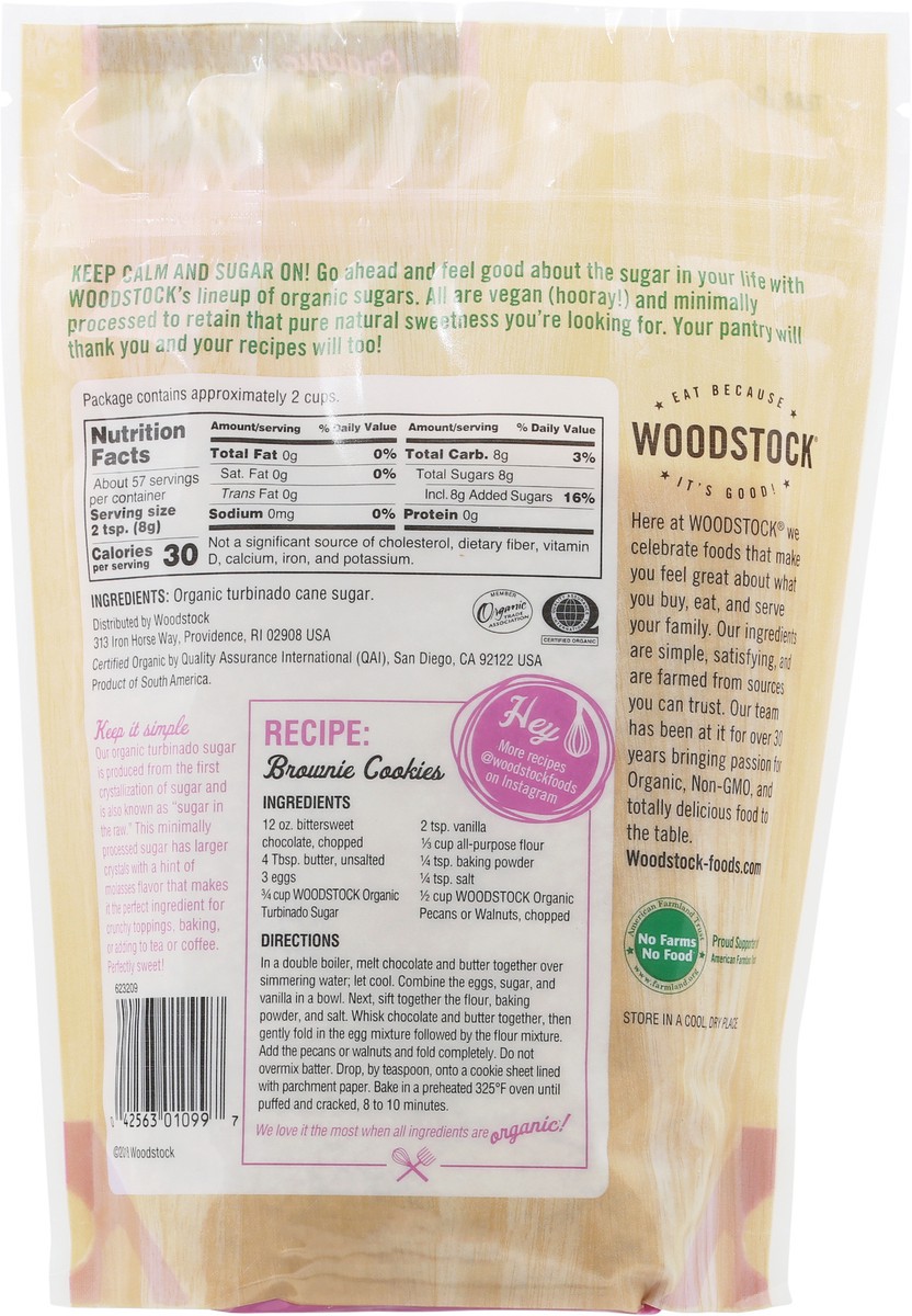 slide 2 of 12, Woodstock Organic Turbinado Sugar 16 oz, 16 oz