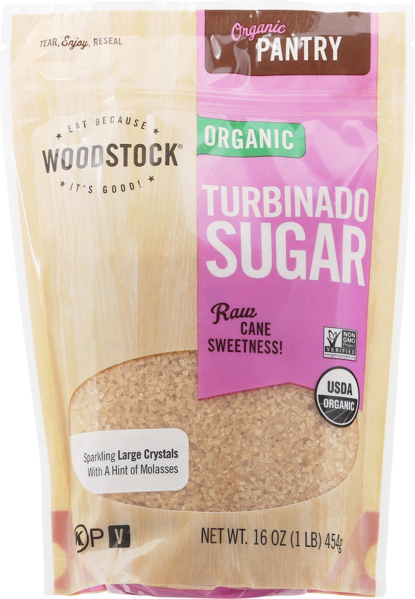 slide 7 of 12, Woodstock Organic Turbinado Sugar 16 oz, 16 oz