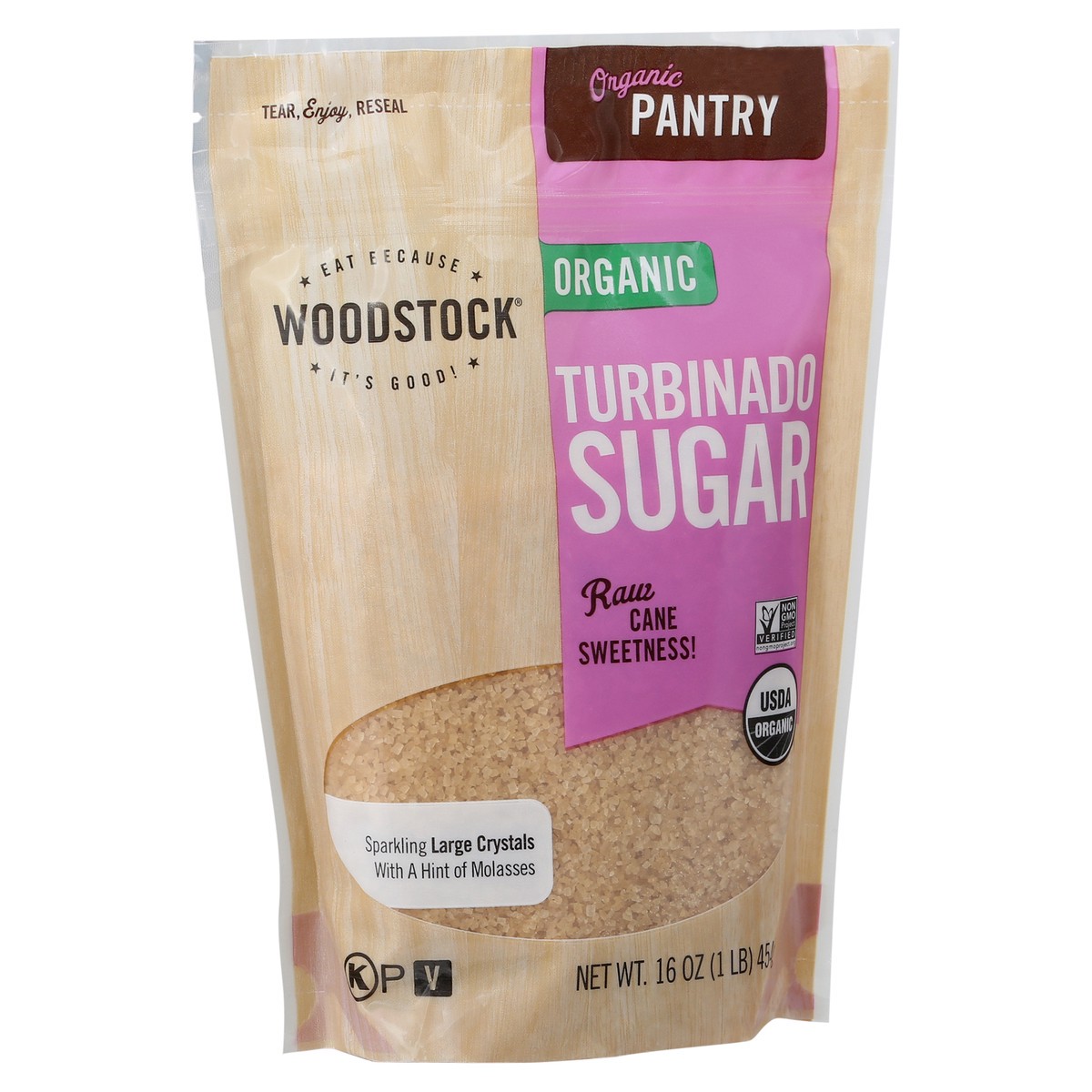 slide 4 of 12, Woodstock Organic Turbinado Sugar 16 oz, 16 oz