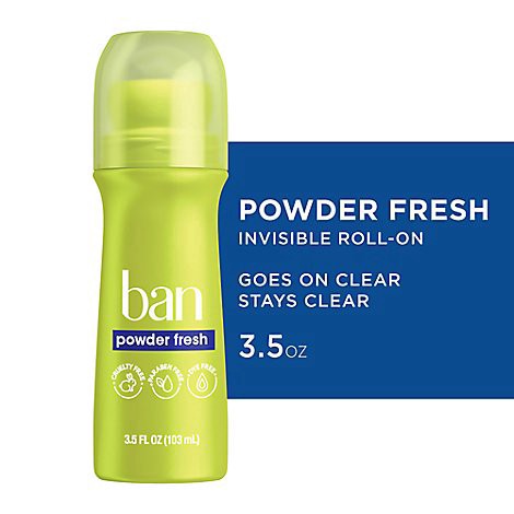 slide 1 of 1, Ban Roll On Women And Men Antiperspirant Deodorant - 3.5 Fl. Oz., 3.5 fl oz