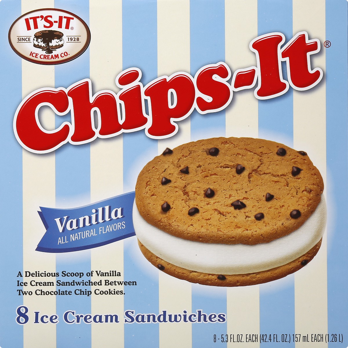 slide 11 of 12, Chi-It Ice Cream Sandwiches 8 ea, 8 ct