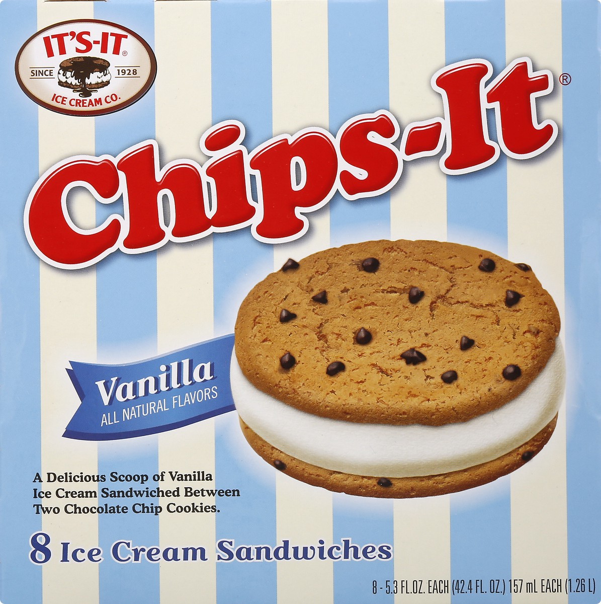 slide 7 of 12, Chi-It Ice Cream Sandwiches 8 ea, 8 ct