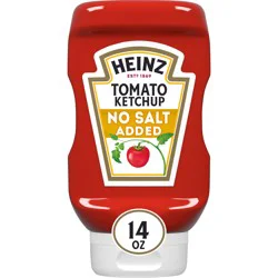 Heinz No Salt Added Tomato Ketchup 14 oz