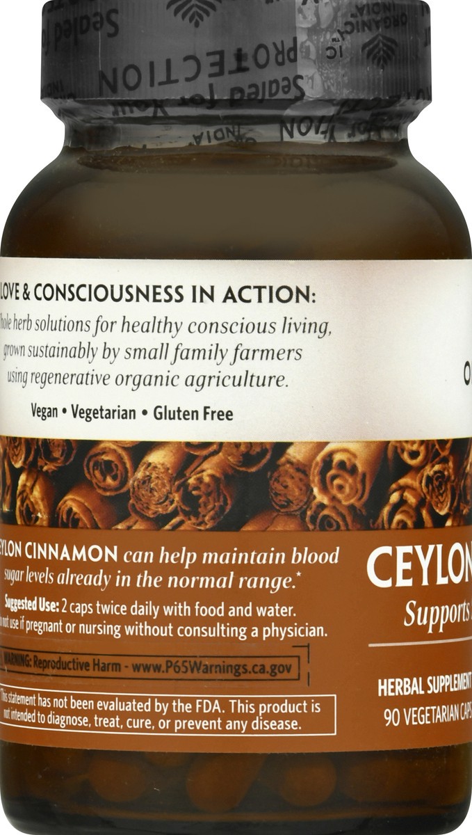 slide 3 of 9, Organic India Ceylon Cinnamon 90 Vegetarian Caps - 90 ct, 90 ct