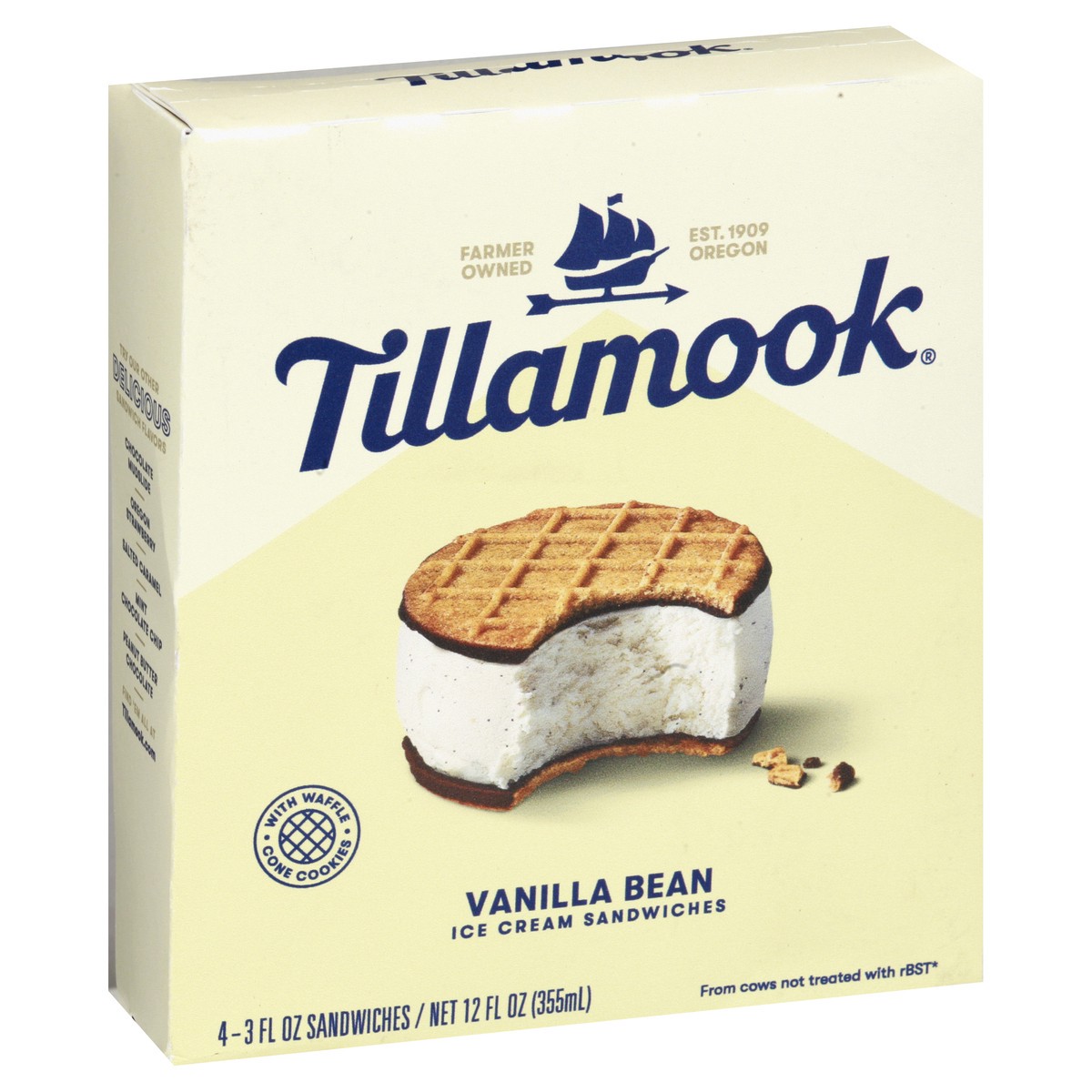 slide 2 of 13, Tillamook Ice Cream Sandwiches 4 ea, 4 ct; 3.5 fl oz