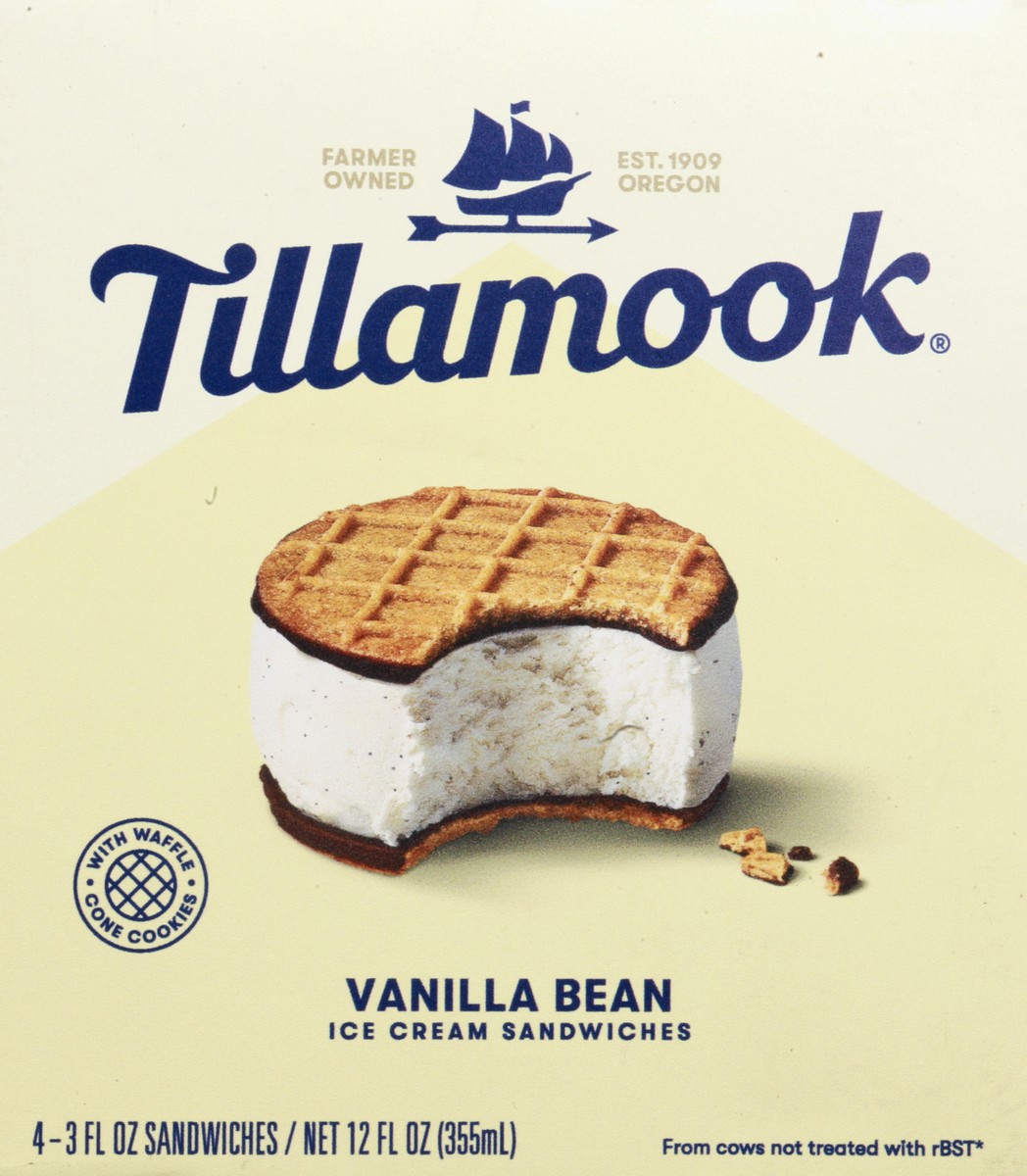 slide 5 of 13, Tillamook Ice Cream Sandwiches 4 ea, 4 ct; 3.5 fl oz