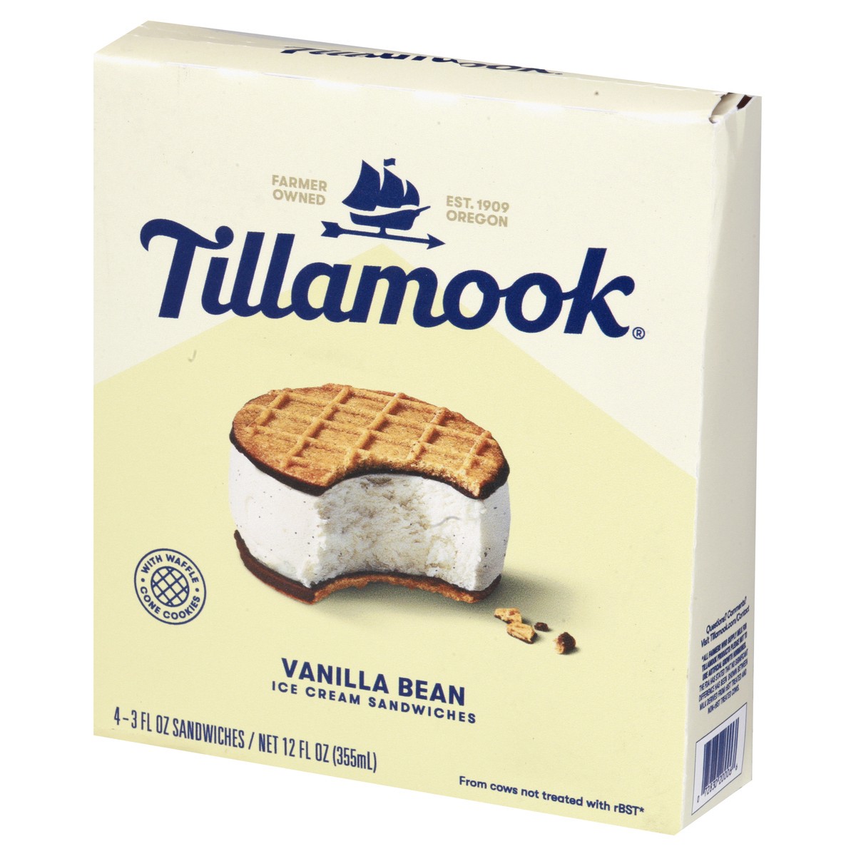 slide 8 of 13, Tillamook Ice Cream Sandwiches 4 ea, 4 ct; 3.5 fl oz