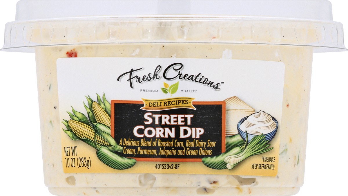 slide 6 of 13, Fresh Creations Street Corn Dip, 10 oz