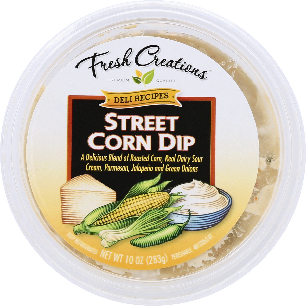 slide 13 of 13, Fresh Creations Street Corn Dip, 10 oz