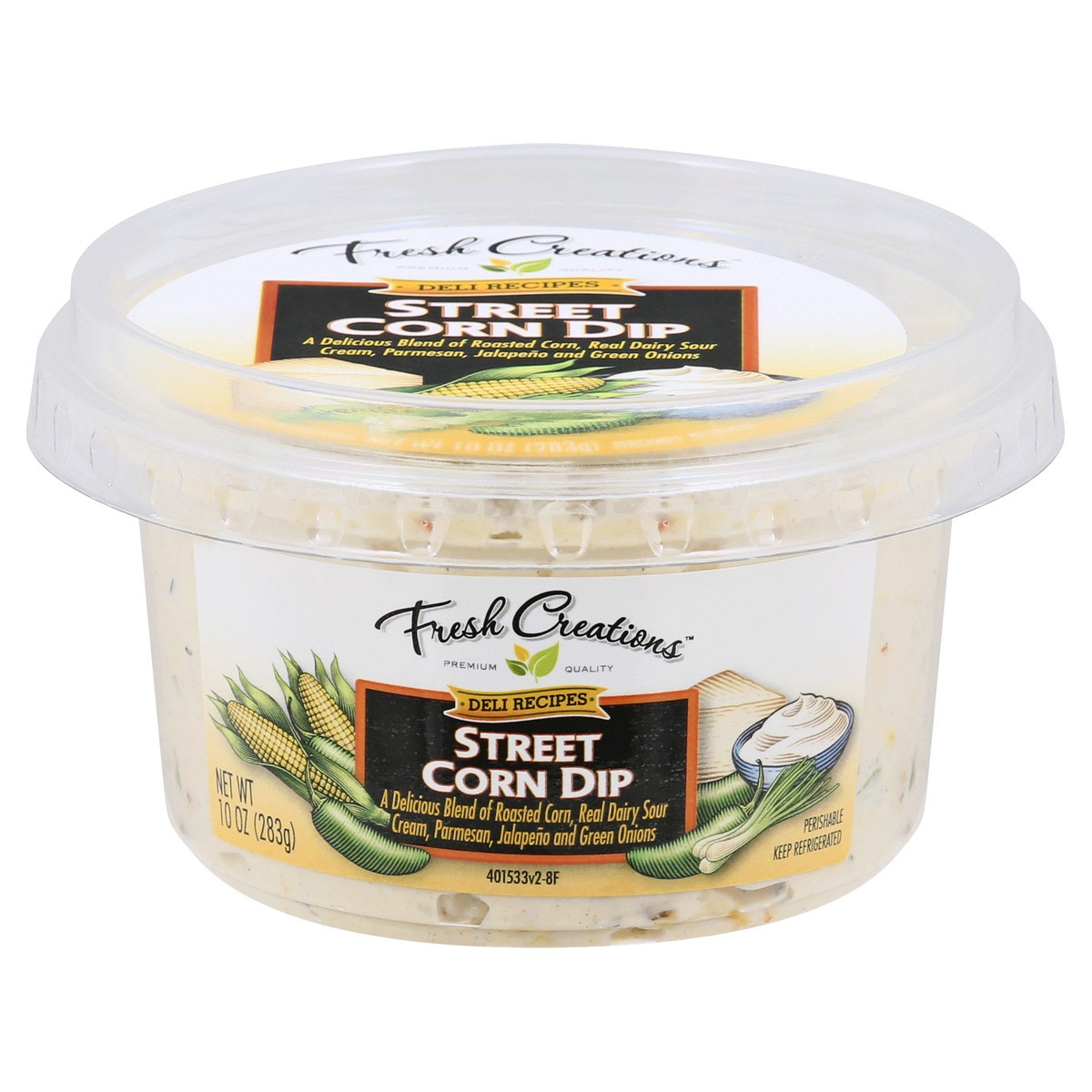 slide 9 of 13, Fresh Creations Street Corn Dip, 10 oz