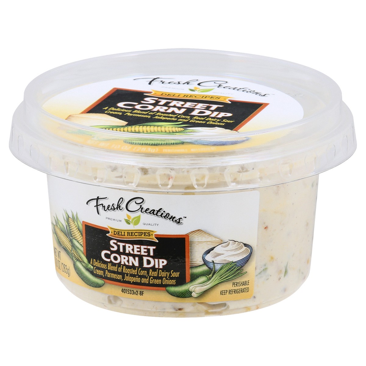 slide 4 of 13, Fresh Creations Street Corn Dip, 10 oz