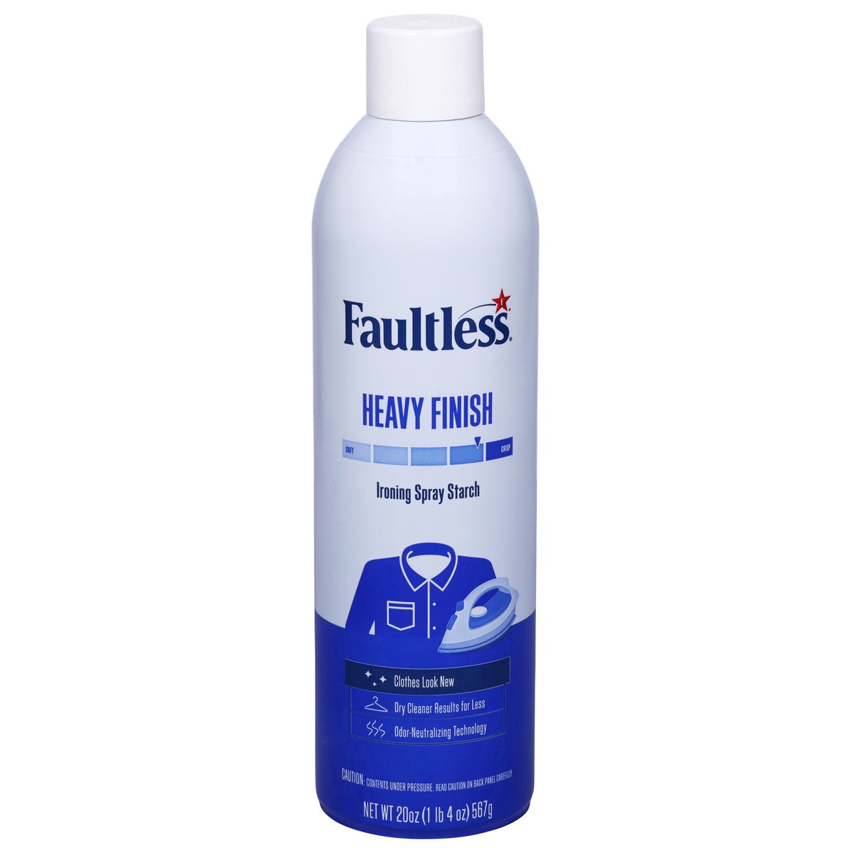 slide 1 of 9, Faultless Heavy Finish Ironing Spray 20 oz, 20 oz