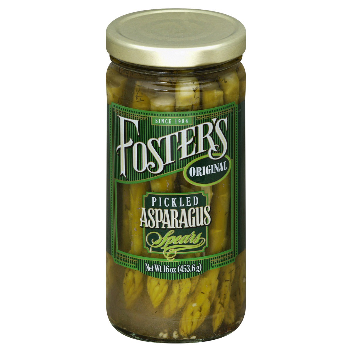 slide 1 of 2, Foster's Original Pickled Asparagus Spears, 16 oz