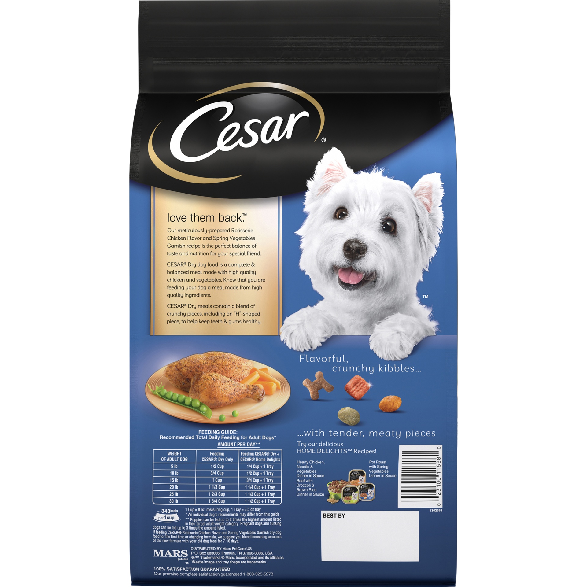 Cesar Small Breed Dry Dog Food Rotisserie Chicken Flavor With Spring