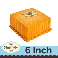 The Cakery 6 Inch Precious Pumpkin Square Cake
