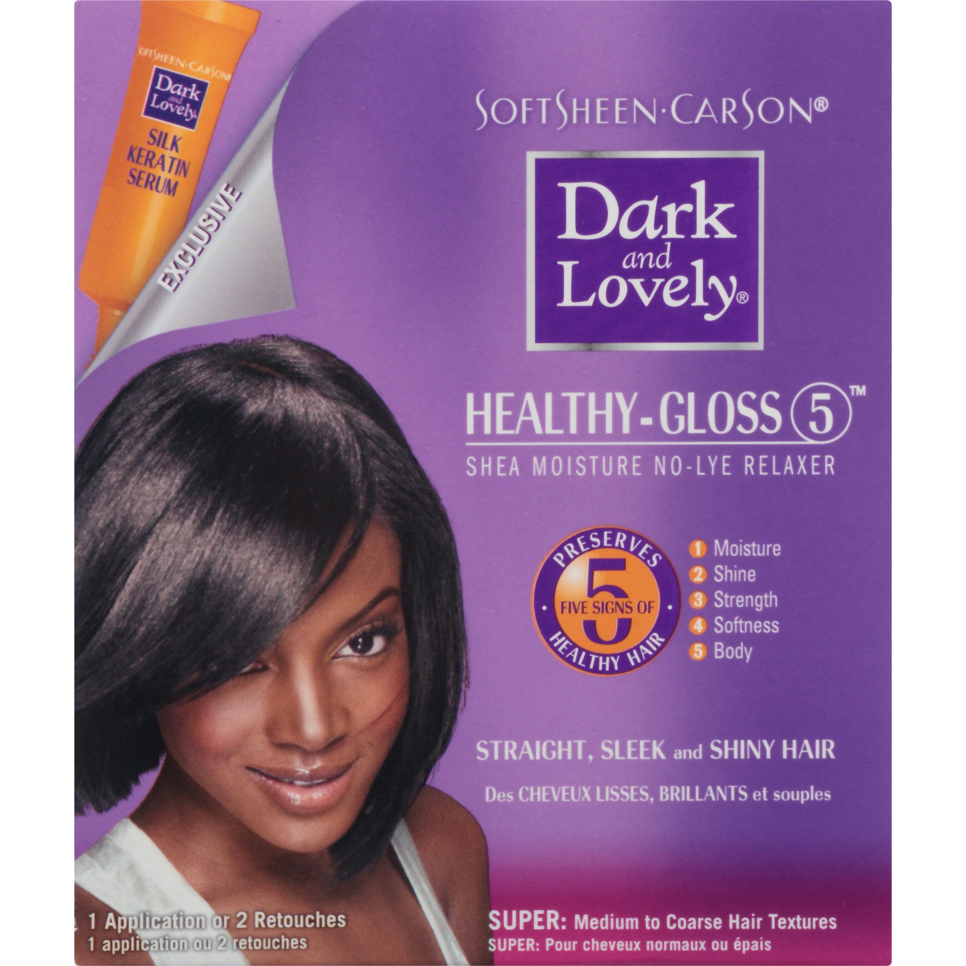 slide 6 of 8, SoftSheen-Carson Dark and Lovely Healthy-Gloss 5 Shea Moisture No-Lye Relaxer, 1 kit