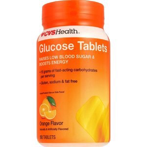 slide 1 of 1, Cvs Health Glucose Tablets Orange, 50 Ct, 1 ct