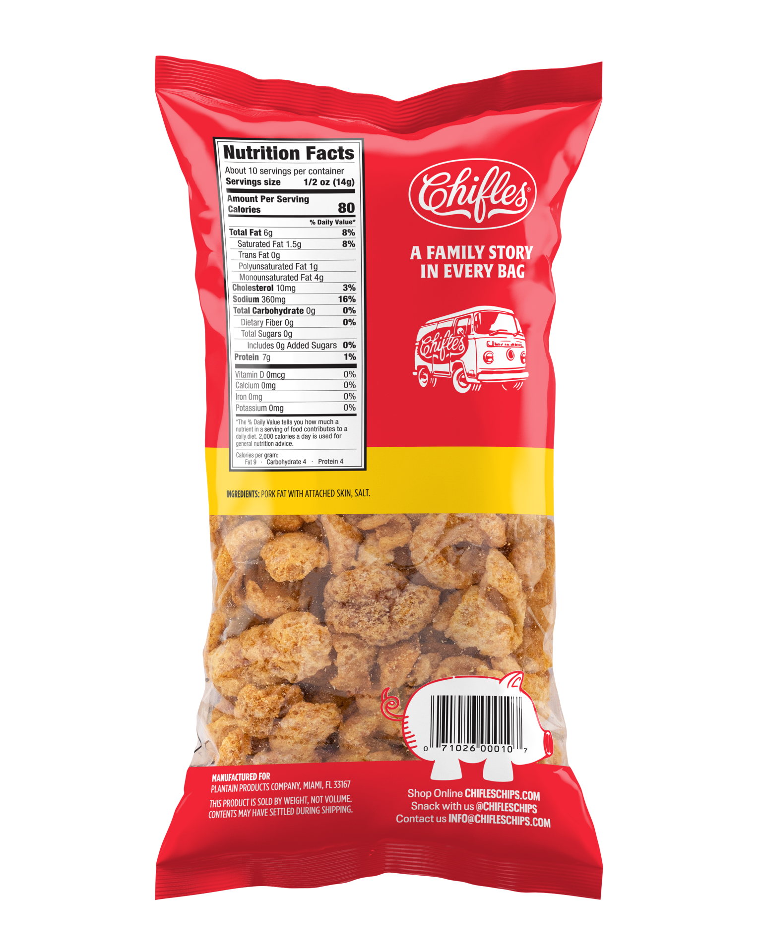 slide 2 of 2, Chifles Chicharrones 5 oz, 5 oz