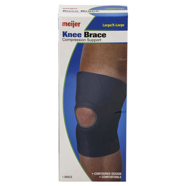 slide 1 of 1, Meijer Knee Brace - Large/X-Large, LG/XL