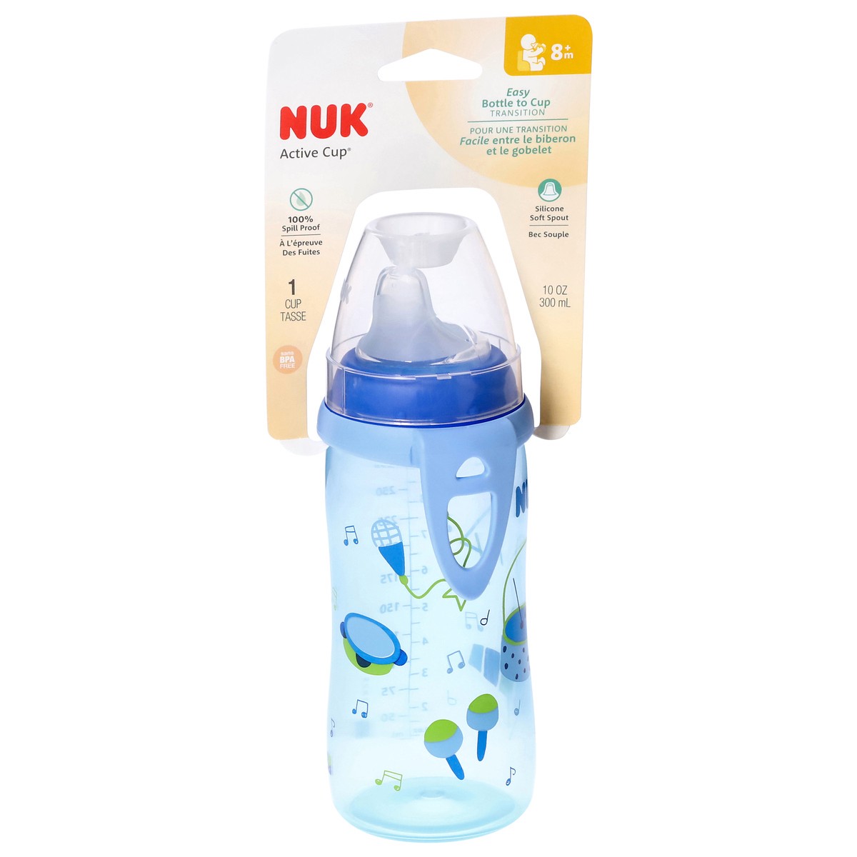 slide 2 of 4, Nuk Active Cup Boy, 10 oz