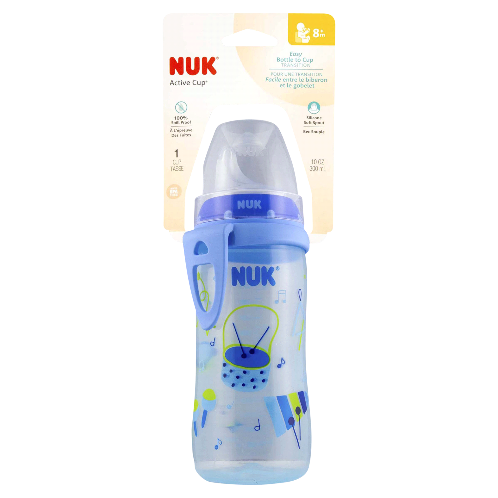 slide 1 of 1, Nuk Active Cup Boy, 10 oz