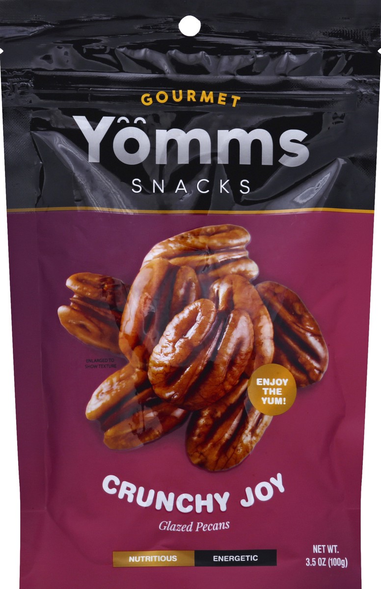 slide 2 of 2, Yomms Nuts Pecans Crunchy Joy, 3.5 oz