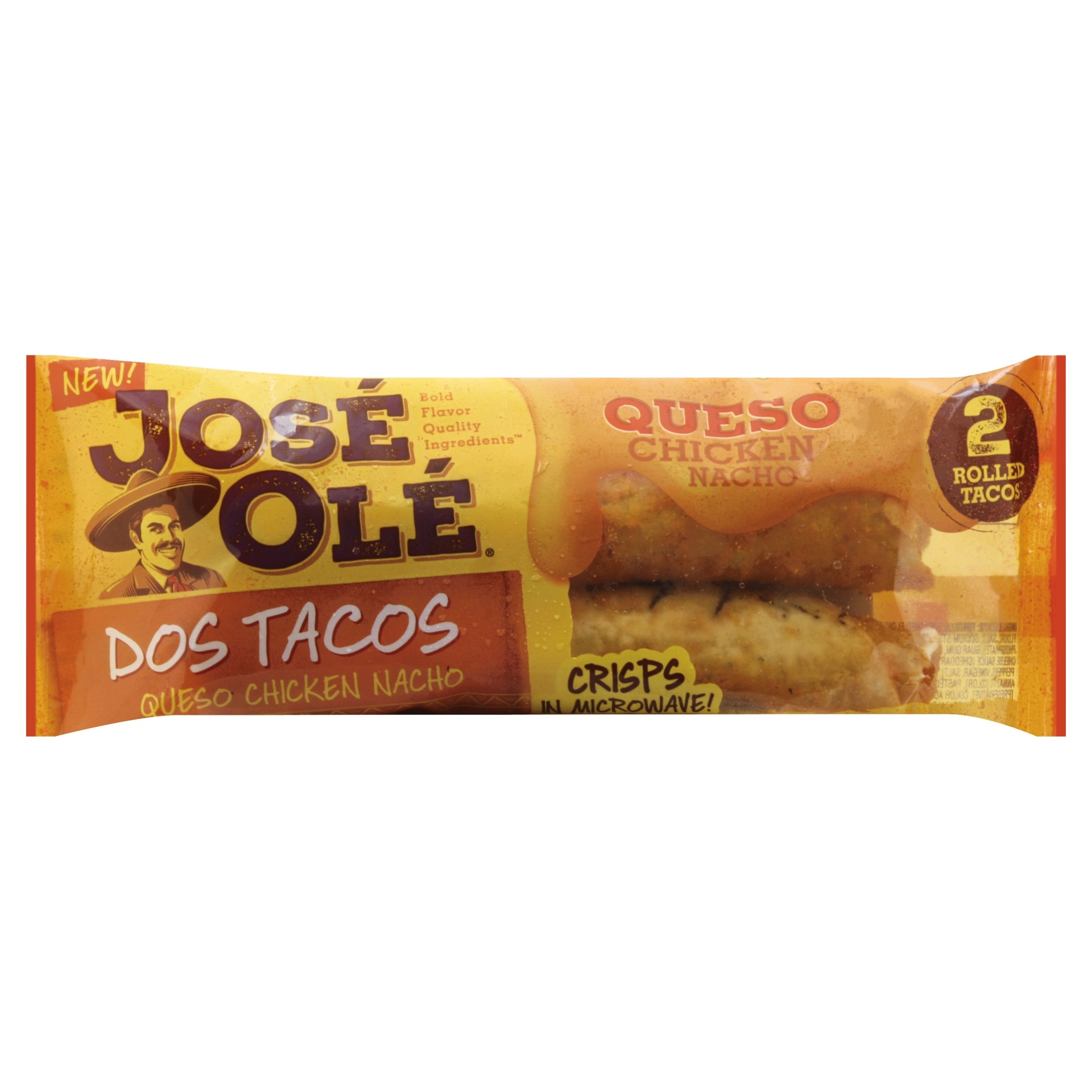 slide 1 of 1, José Olé Dos Tacos Queso Chicken Nacho, 5 oz