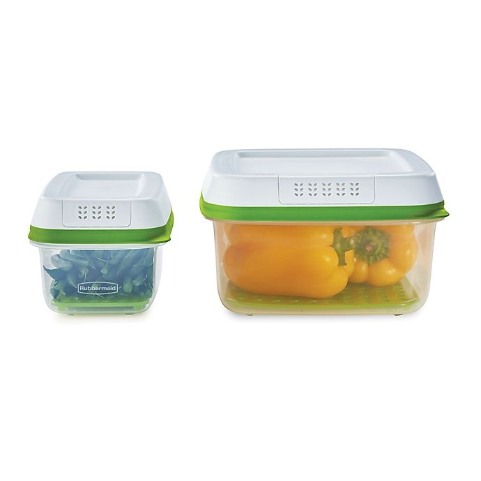 slide 2 of 4, Rubbermaid FreshWorks Produce Saver Containers, 4 ct