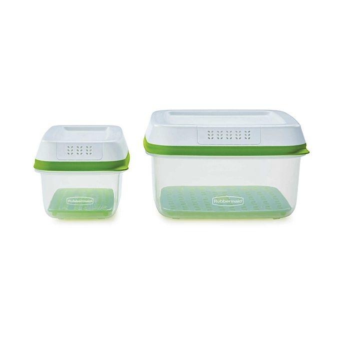 slide 1 of 4, Rubbermaid FreshWorks Produce Saver Containers, 4 ct