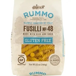 Rummo Pasta, Gluten Free, With Rice & Corn, Fusilli No.48, Bag