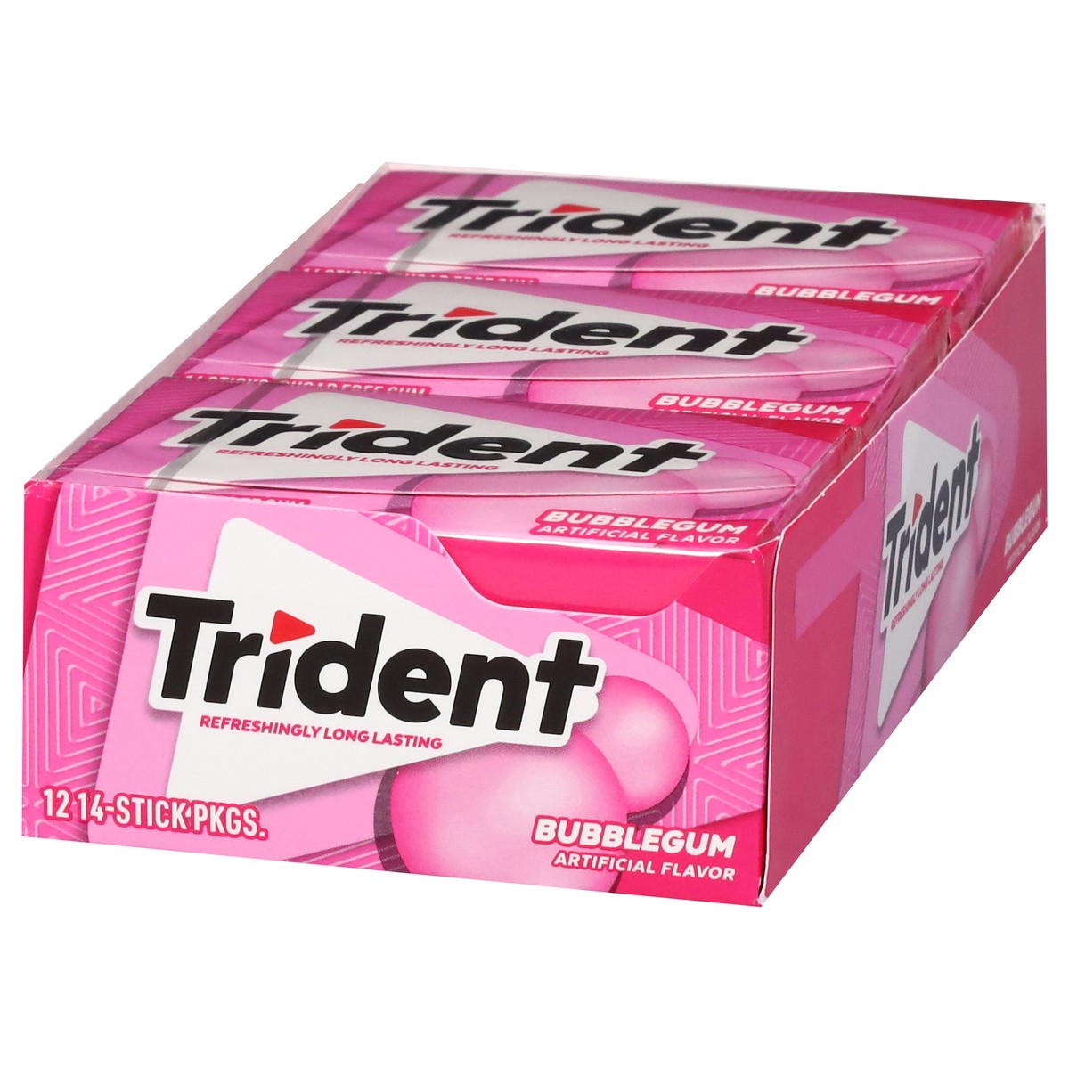 slide 3 of 4, Trident Value Pack Bubblegum, 12 ct