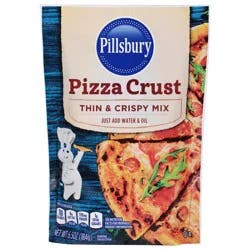 Pillsbury Thin and Crispy Pizza Crust Mix, 6.5 oz Pouch