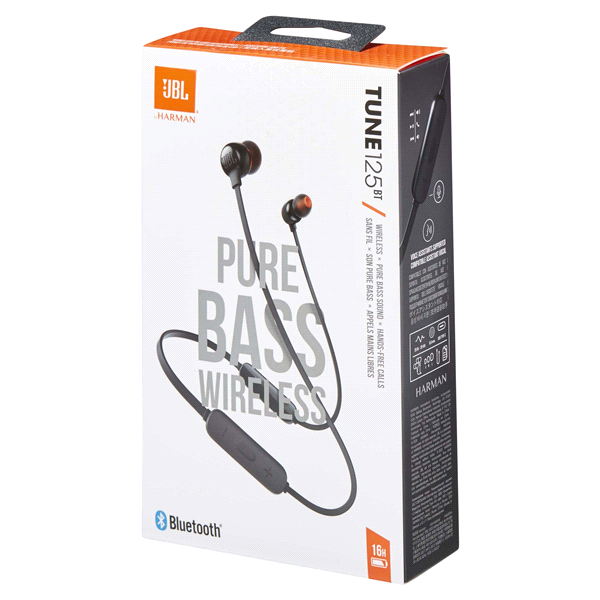 slide 22 of 29, JBL Tune125BT Wireless In Ear Headphone - Black, 1 ct