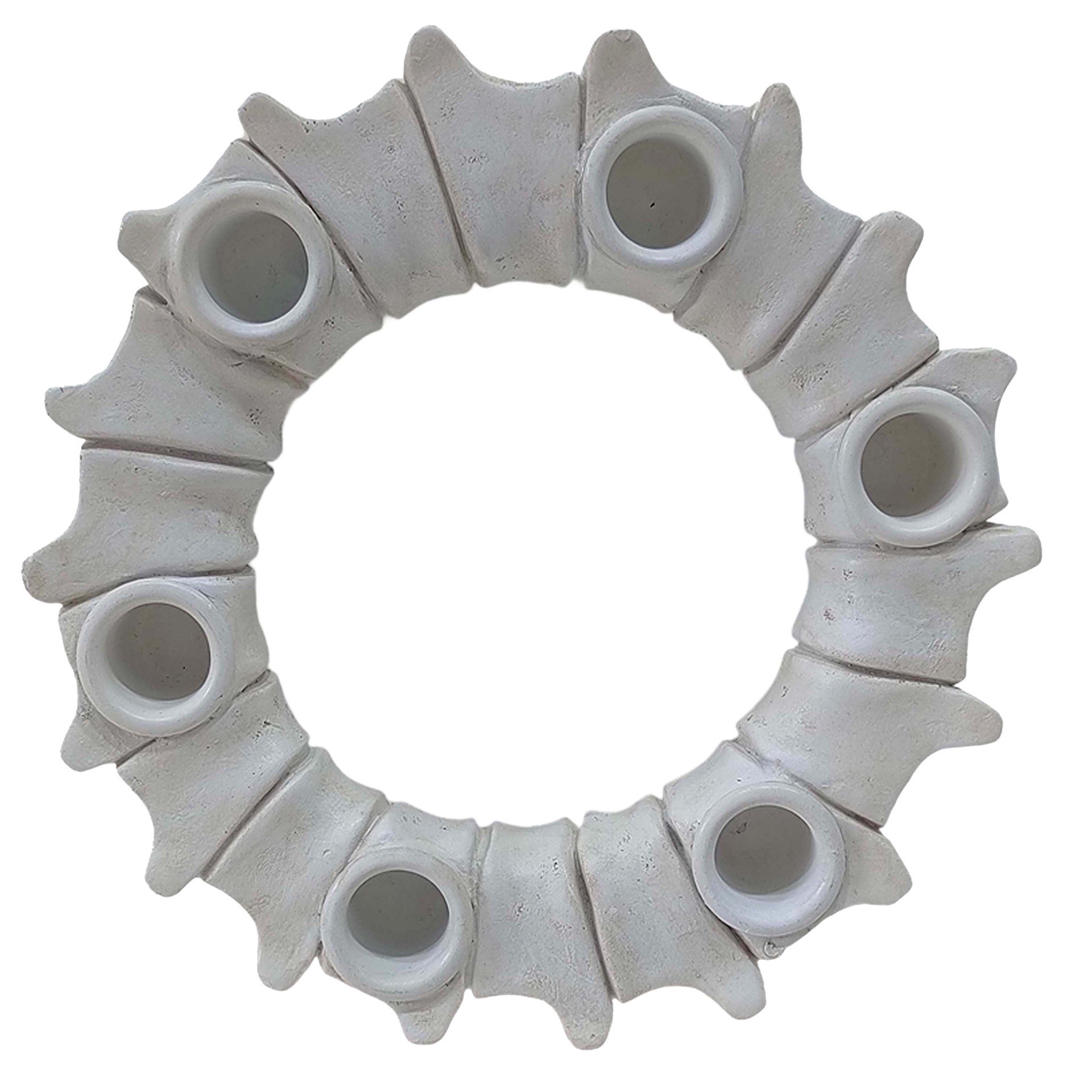 slide 2 of 3, 8" Round Spine Taper Candle Holder By Ashland, 8 in