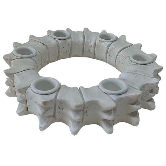slide 1 of 3, 8" Round Spine Taper Candle Holder By Ashland, 8 in