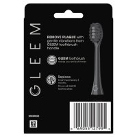 slide 16 of 29, GLEEM Toothbrush Refill Head, 2 count, Black, 2 ct