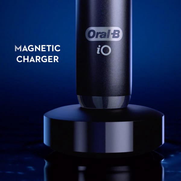 slide 8 of 29, Oral-B iO Series 7 Electric Toothbrush with 2 Brush Heads - Black Onyx, 1 ct