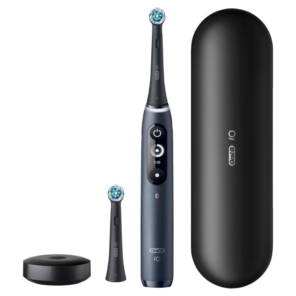 slide 28 of 29, Oral-B iO Series 7 Electric Toothbrush with 2 Brush Heads - Black Onyx, 1 ct